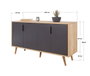 Hanah Home Sırma 4516 Roble Zafiro y Antracita